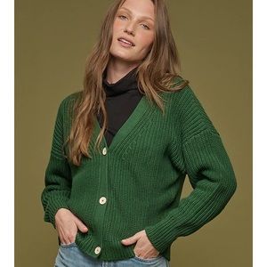 Brand New! Tradlands Shelter Cotton Cardigan Evergreen | sz S